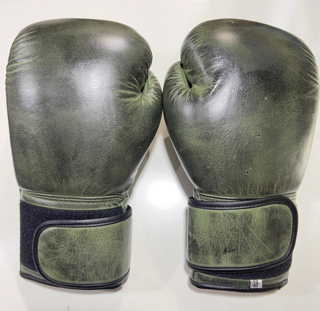 Green spade Leather Boxing Gloves (Vintage Version)