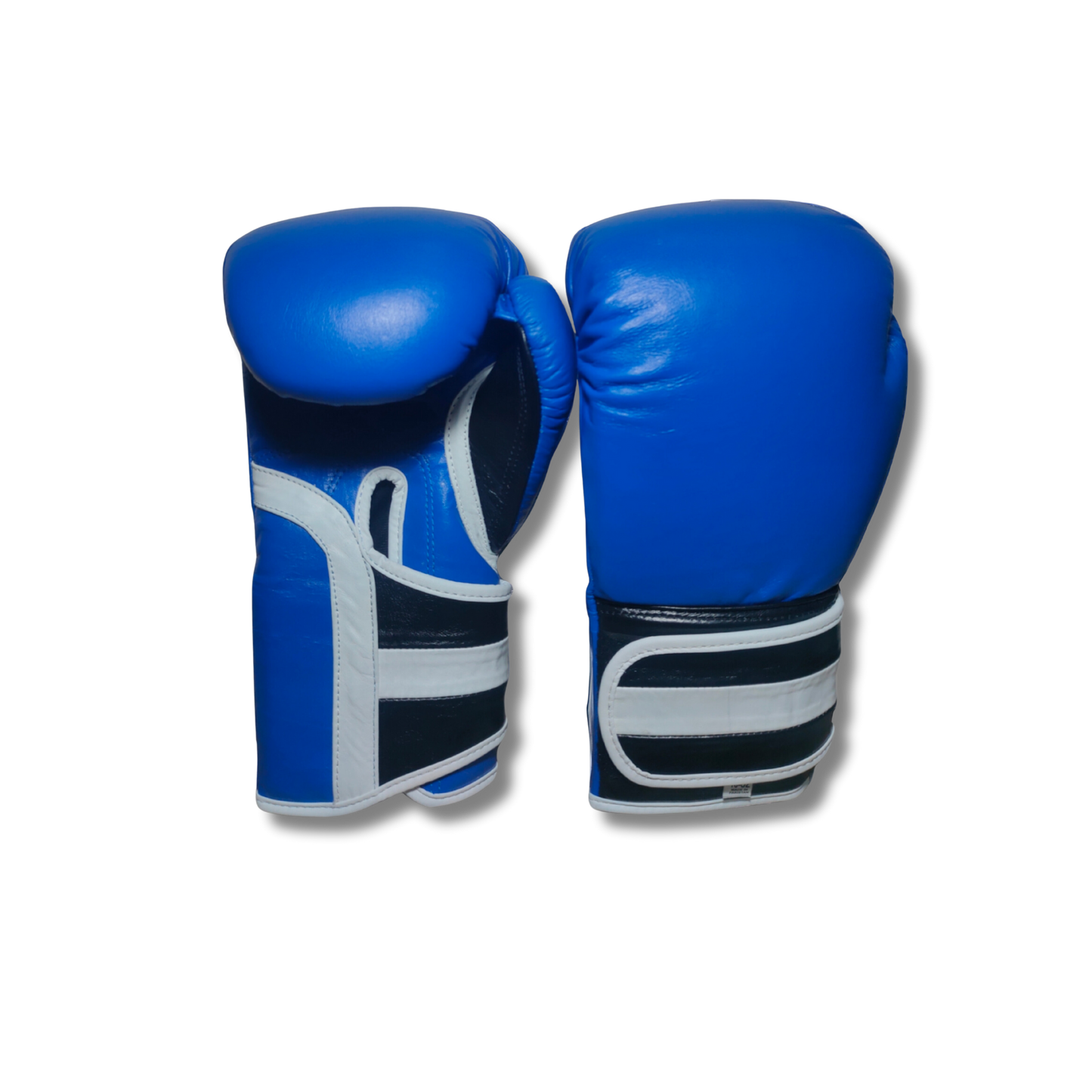 Blue IronFist Leather Boxing Gloves