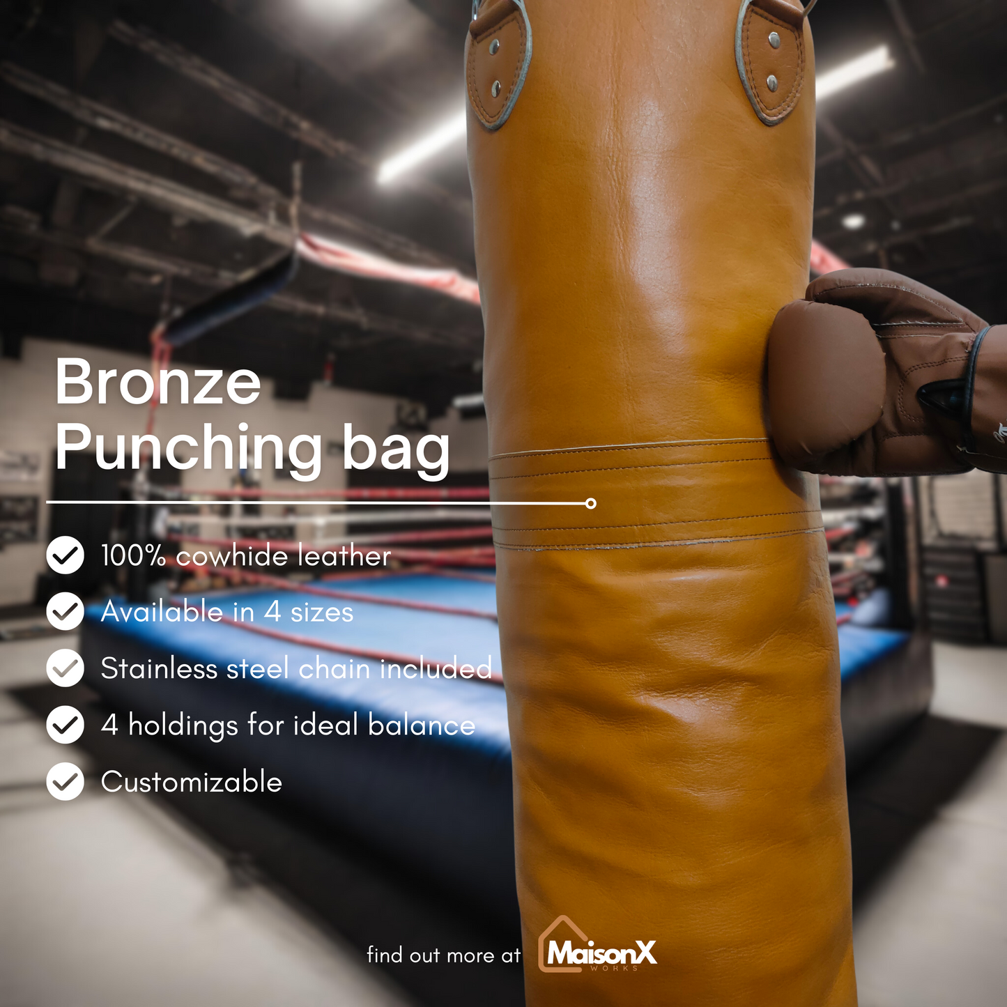 Bronze Leather punching bag