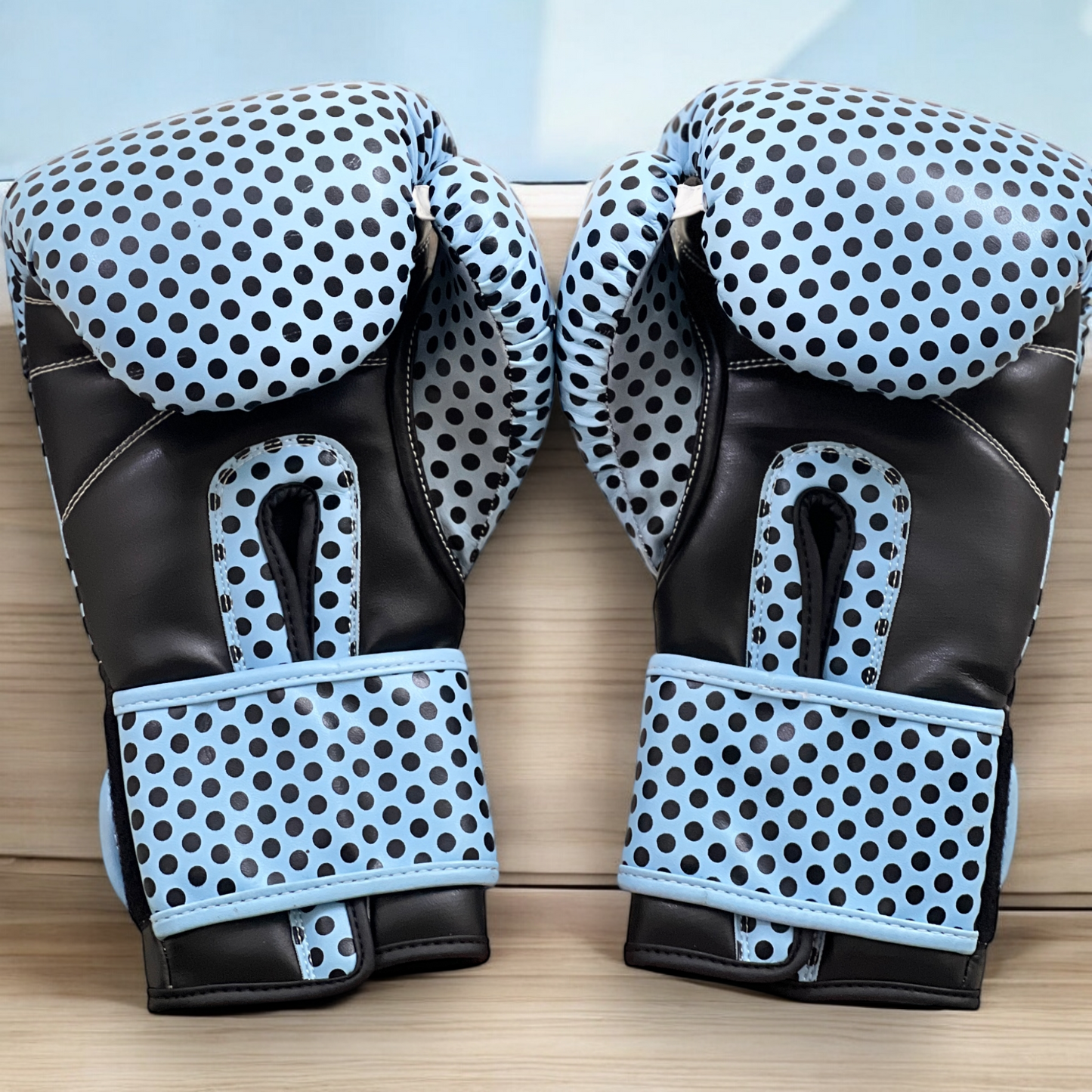 Polka dot Leather Boxing Gloves