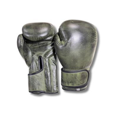 Green spade Leather Boxing Gloves (Vintage Version)
