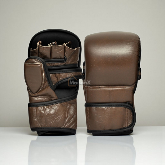 MXG leather hybrid gloves - MMA hybrid gloves