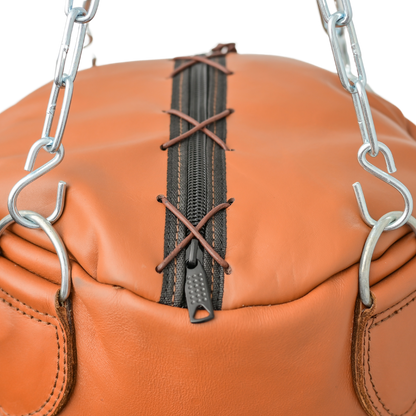 zip closure leather punching bag with firmness and built quality