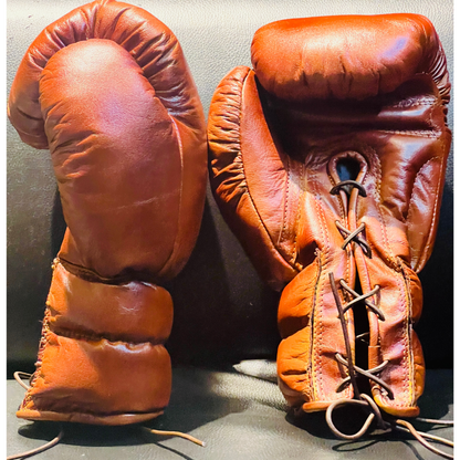 Antique Leather Boxing Gloves ( for souvenir and decor purpose )