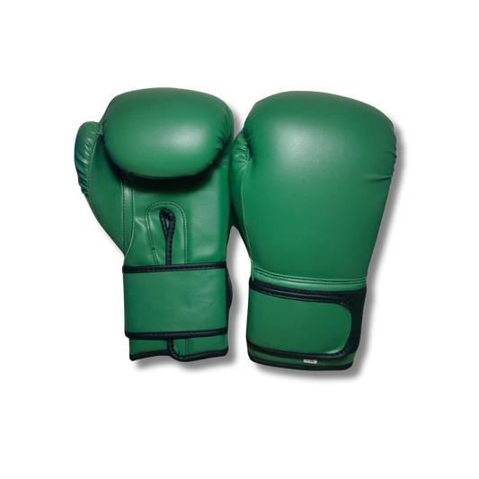 Green Spade Leather Boxing Gloves