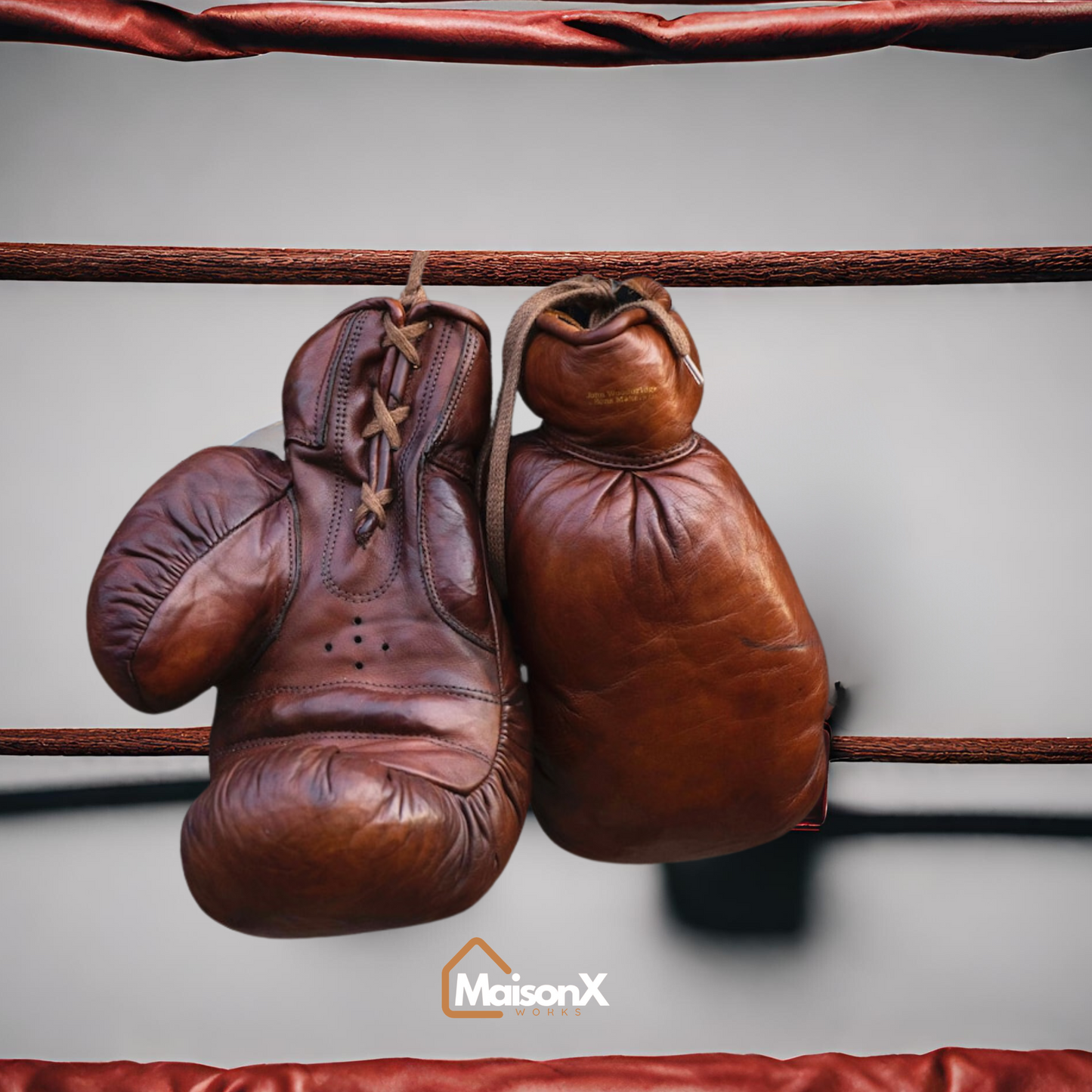 Boxhandschuhe aus Leder
