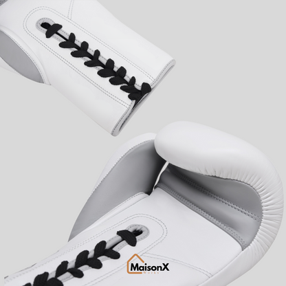 White Force leather boxing gloves
