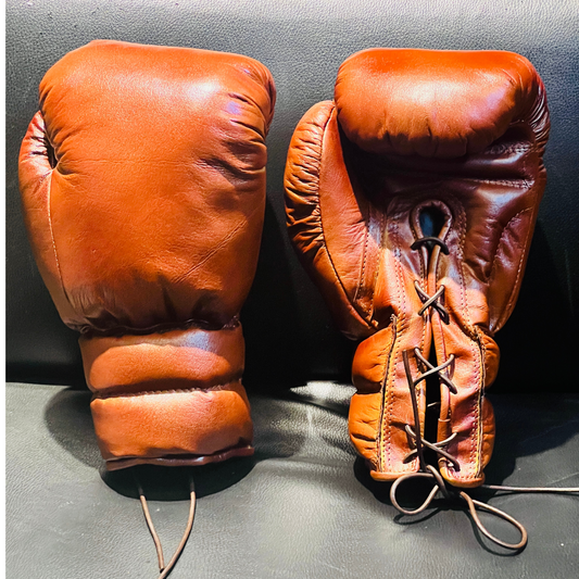 Antique Leather Boxing Gloves ( for souvenir and decor purpose )
