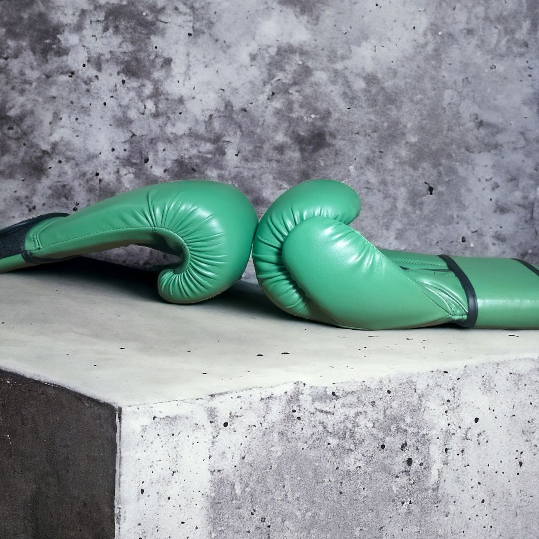Green Spade Leather Boxing Gloves