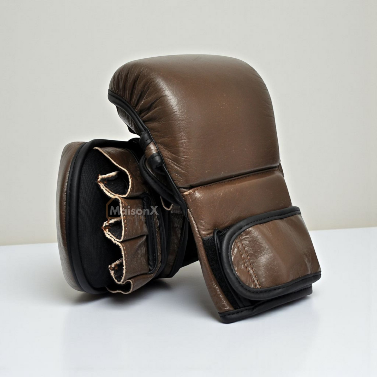 MXG leather hybrid gloves - MMA hybrid gloves