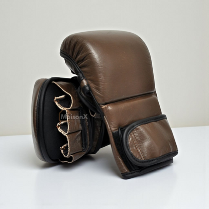 MXG leather hybrid gloves - MMA hybrid gloves