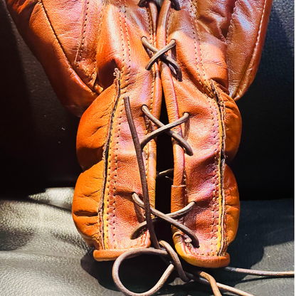 Antique Leather Boxing Gloves ( for souvenir and decor purpose )
