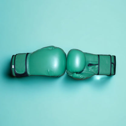 Green Spade Leather Boxing Gloves
