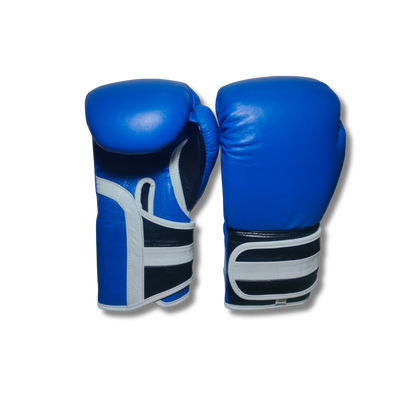 Blue IronFist Leather Boxing Gloves