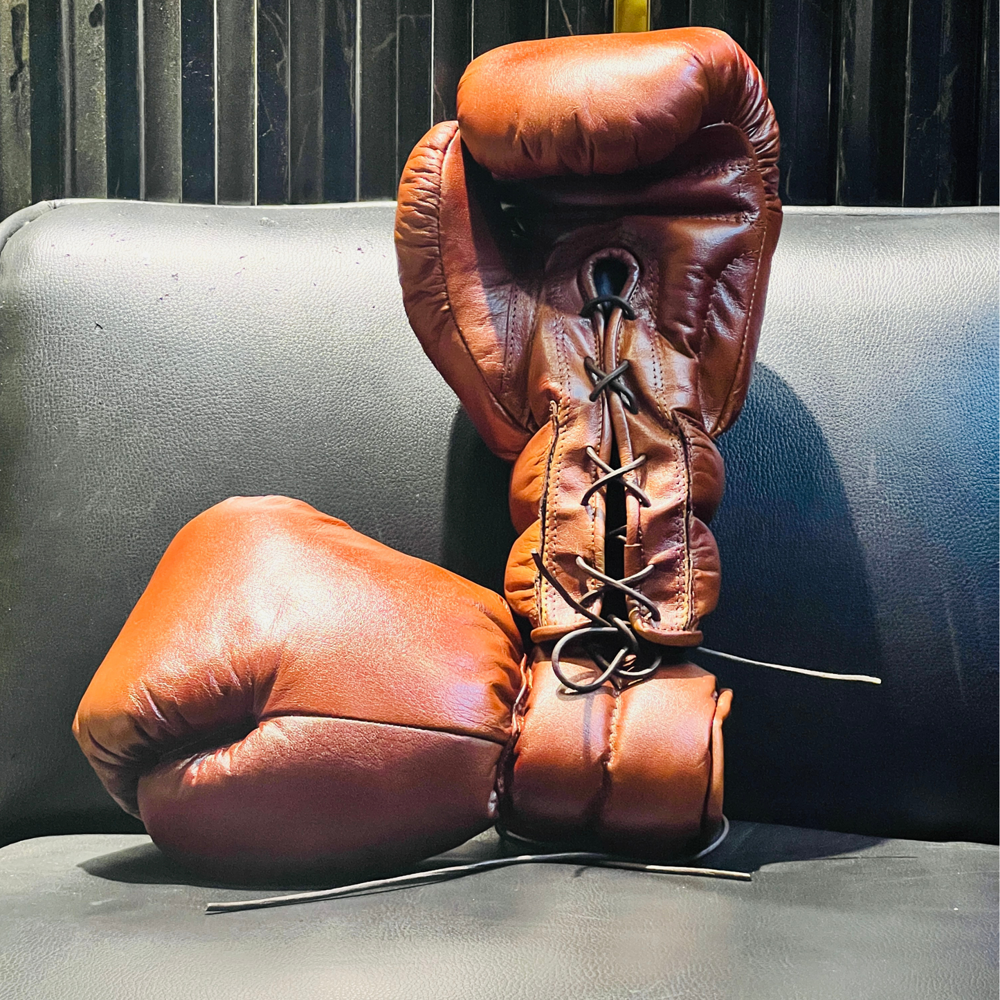 Antique Leather Boxing Gloves ( for souvenir and decor purpose )