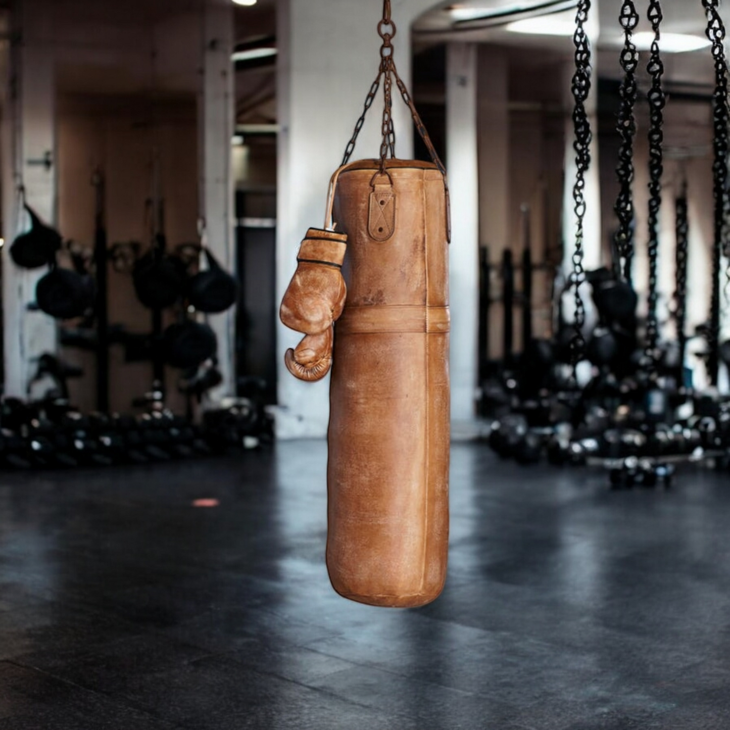 Rust Brawler - leather punching bag