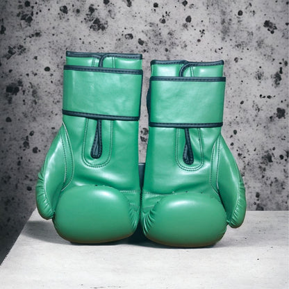Green Spade Leather Boxing Gloves
