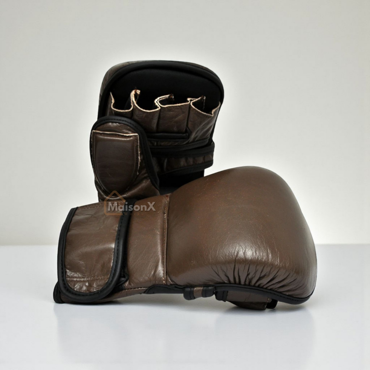 MXG leather hybrid gloves - MMA hybrid gloves