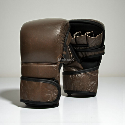 MXG leather hybrid gloves - MMA hybrid gloves
