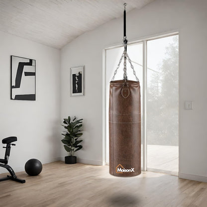 Handcrafted Leather Boxing Bag for Professional Training – Perfect for Home Gyms