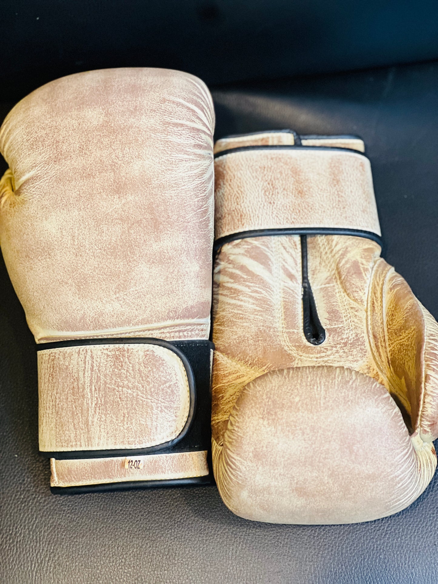 Skin spade leather boxing gloves