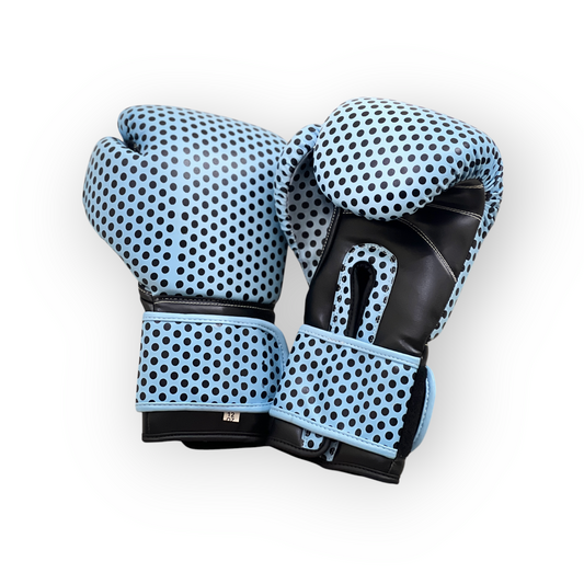 Polka dot Leather Boxing Gloves