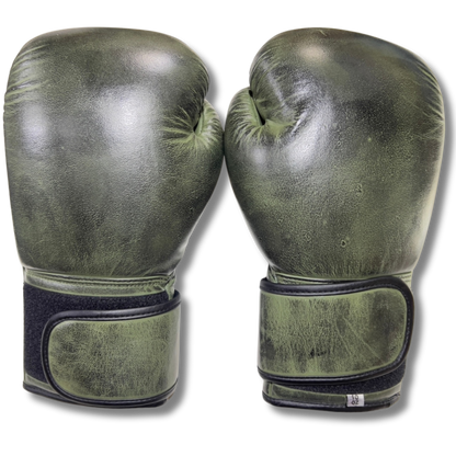Green spade Leather Boxing Gloves (Vintage Version)