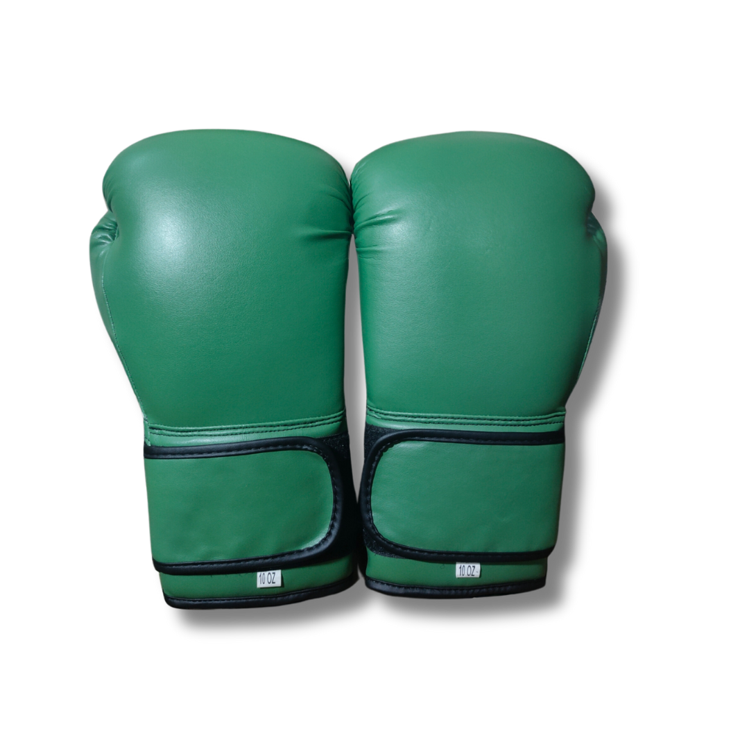 Green Spade Leather Boxing Gloves
