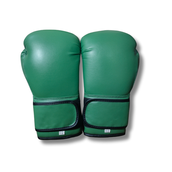 Apex Green Leather Boxing Gloves