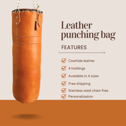 all sizes available for leather punching bag